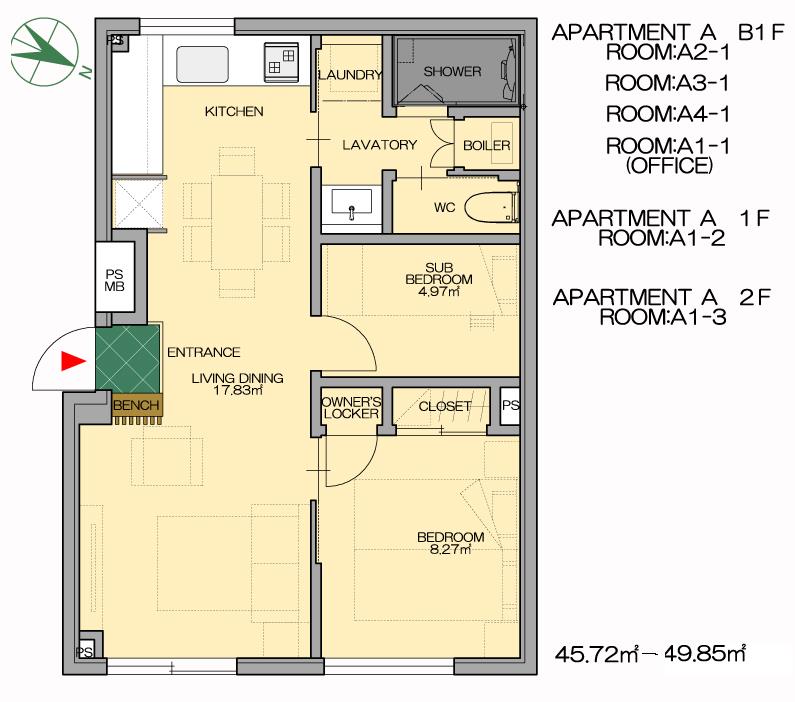 #floorplans Snow Dog Apt A
