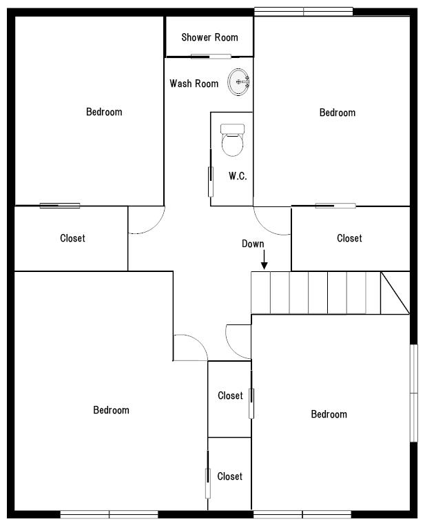 #floorplans 4 Bedroom Alpine Chalet F2