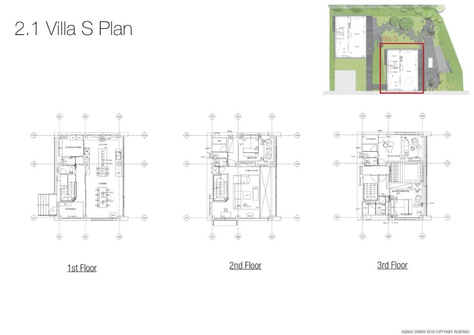 #floorplans 3 Bedroom Villa South Apartment
