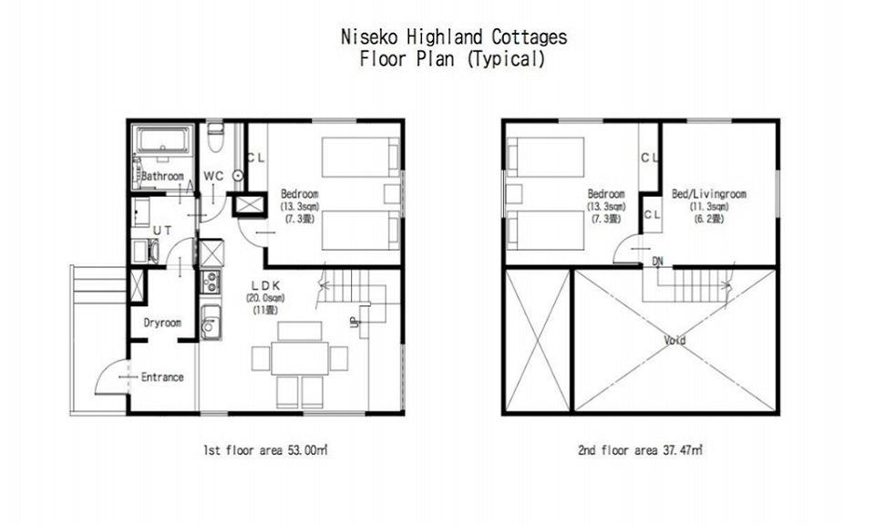 #floorplans Niseko Highland Cottages
