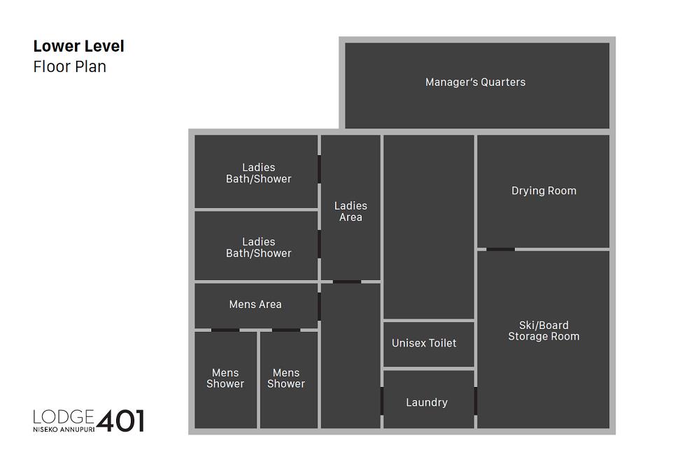 #floorplans Lodge 401 Lower Level