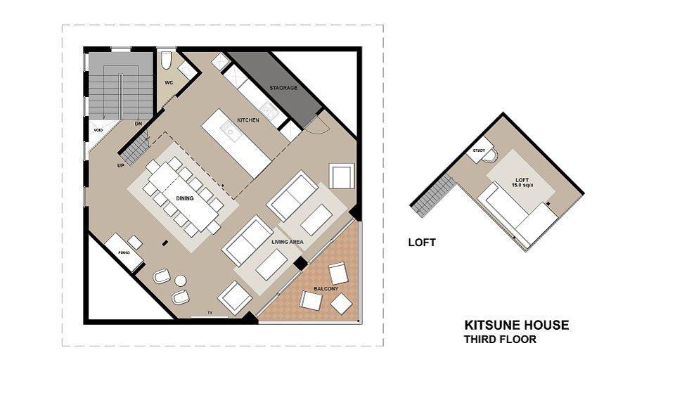 #floorplans Kitsune House 3F