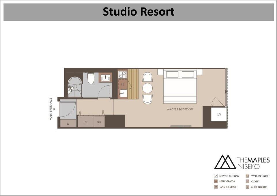 #floorplans Maples Niseko Studio Resort 