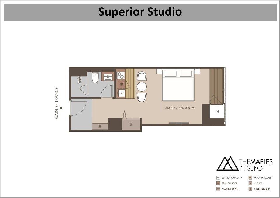 #floorplans Maples Niseko Superior Studio