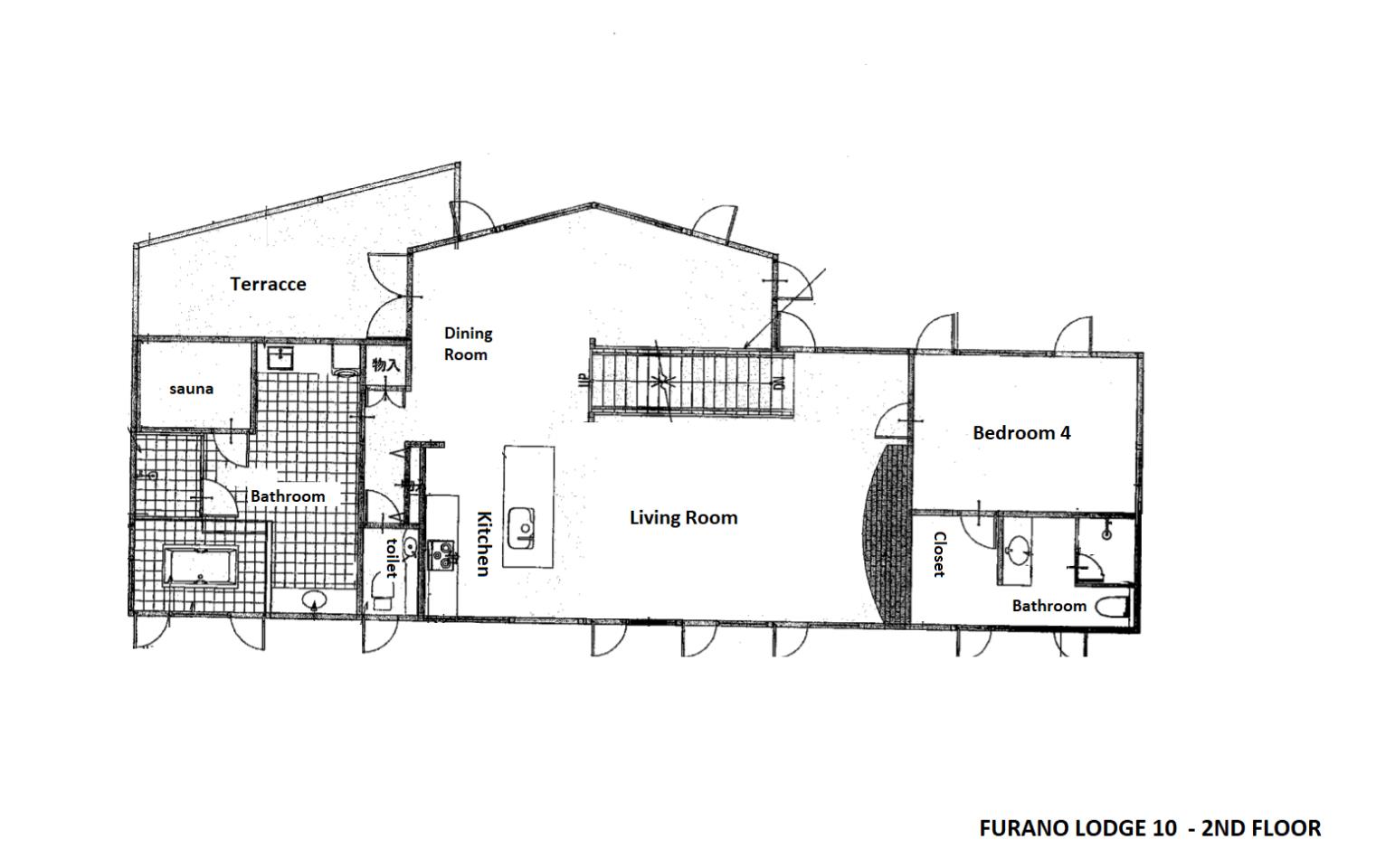 #floorplans Furano Lodge 10 2nd floor