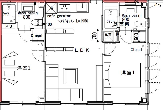#floorplans 2 Bedroom Apartment
