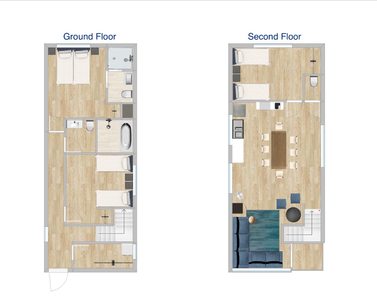 #floorplans 3 Bedroom Chalet
