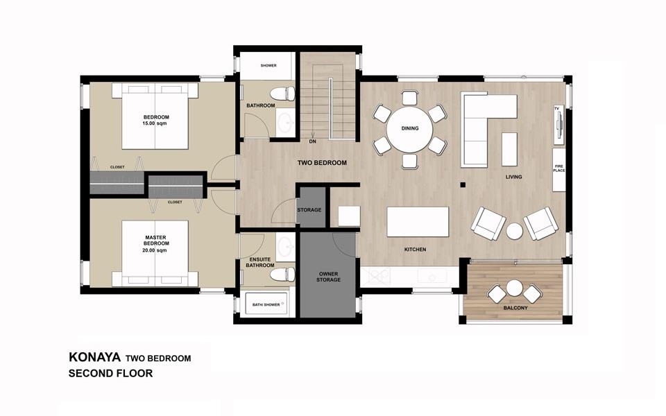 #floorplans Konaya 2bedroom 2F