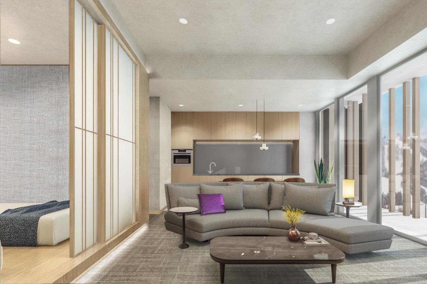 Furano Accommodation FENIX 4 Living Room