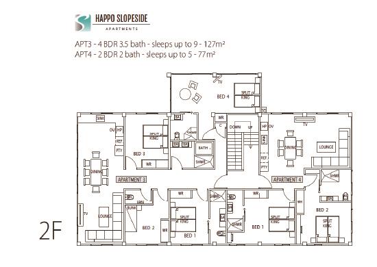 #floorplans Happo Slopeside Apartments 2F