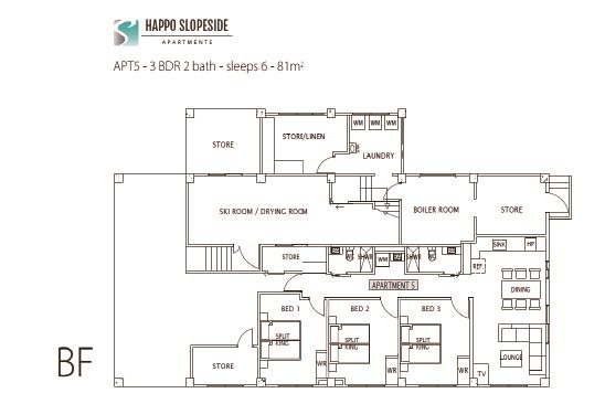 #floorplans Happo Slopeside Apartments BF