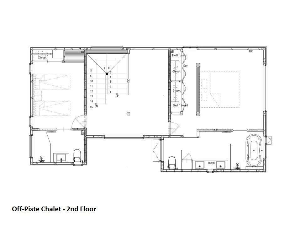 #floorplans Off-Piste Chalet 2nd Floor