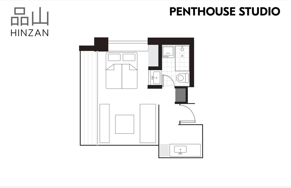 #floorplans Hinzan Penthouse Studio