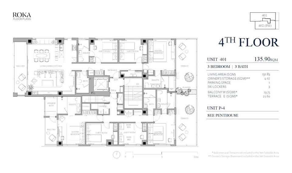 Roka Apartments Floor Plan 3