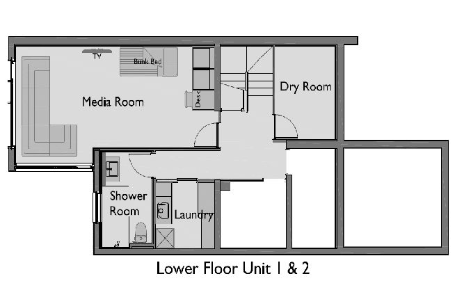#floorplans Lower Floor Unit1&2