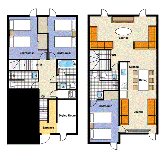 #floorplans 3 Bedroom Townhouse