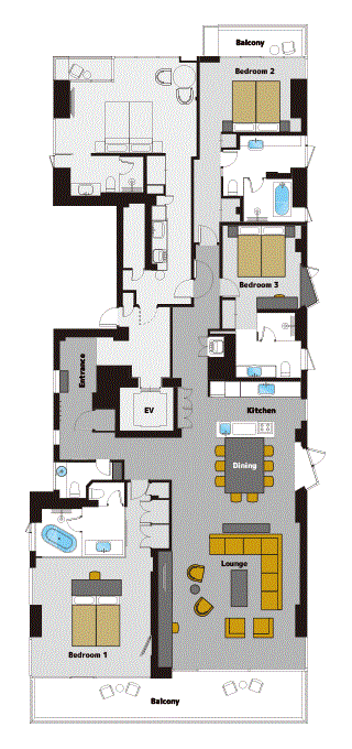 #floorplans Apartment 401 - 402