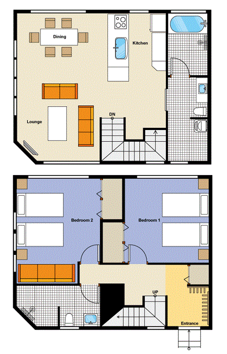 #floorplans 2 Bedroom Townhouse