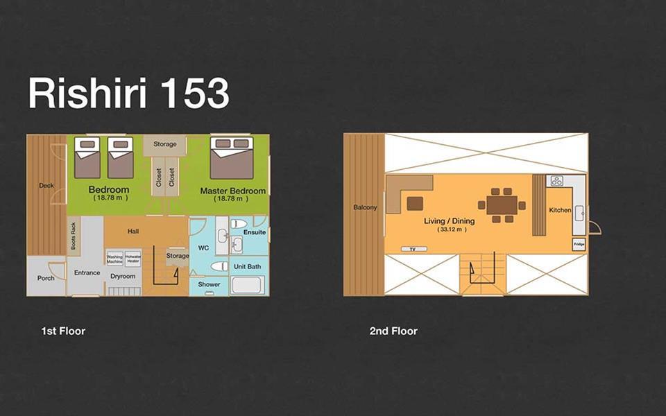 #floorplans 2 Bedroom Rishiri 153