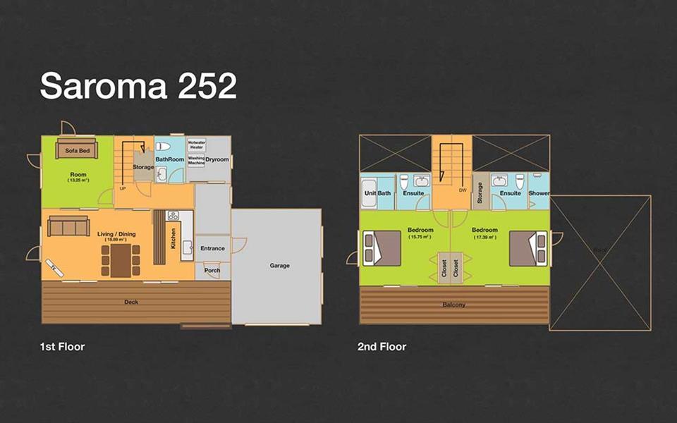 #floorplans 2 Bedroom Saroma 252
