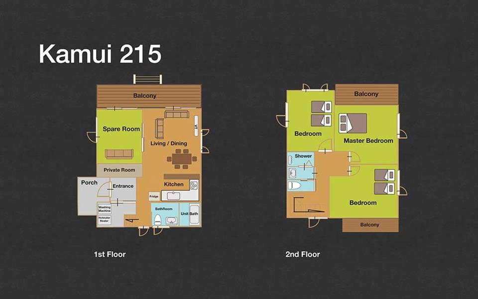 #floorplans 3 Bedroom Kamui 215