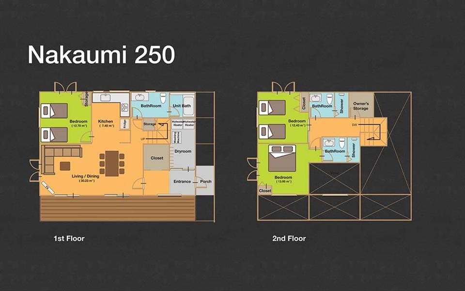 #floorplans 3 Bedroom Nakaumi 250