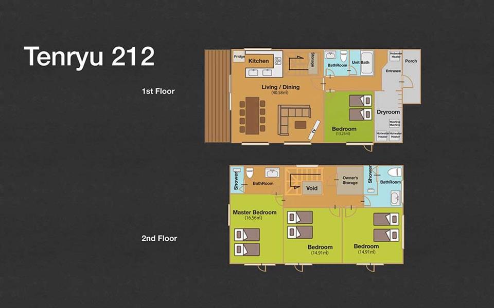 #floorplans 4 Bedroom Tenryu 212
