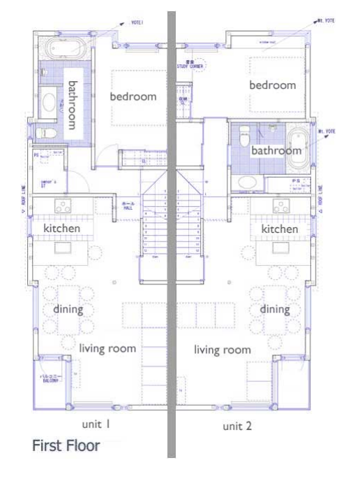 #floorplans 3 Bedroom First Floor