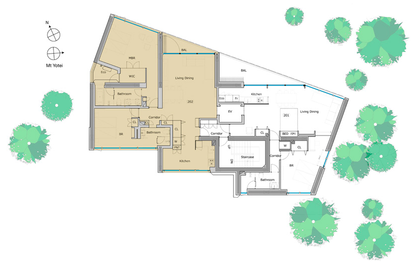 #floorplans 2 Bedroom Forest View Apartment