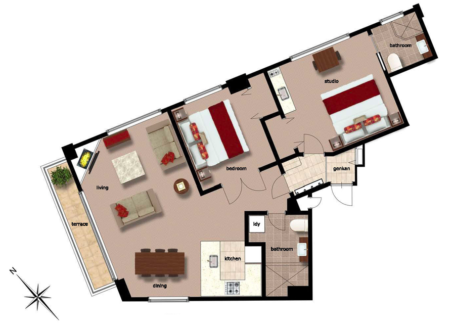 #floorplans 2 Bedroom Freshwater