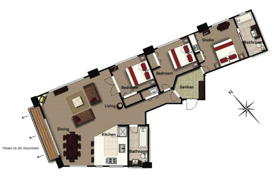#floorplans Mountain View Deluxe Penthouse
