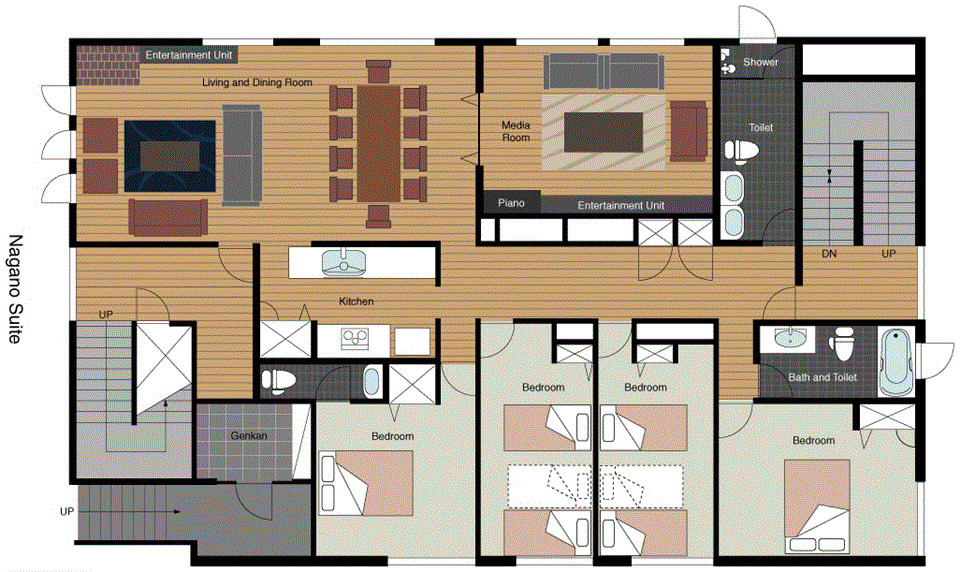 #floorplans 4 Bedroom Nagano Suite