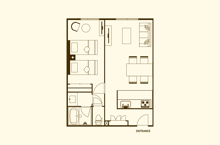 #floorplans 1 Bedroom Apartment