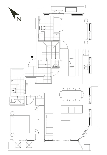 #floorplans 2 Bedroom Premier Apartment
