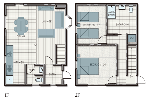 #floorplans 2 Bedroom Deluxe B Chalet