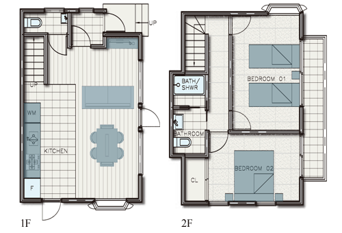 #floorplans 2 Bedroom Standard A Chalet 