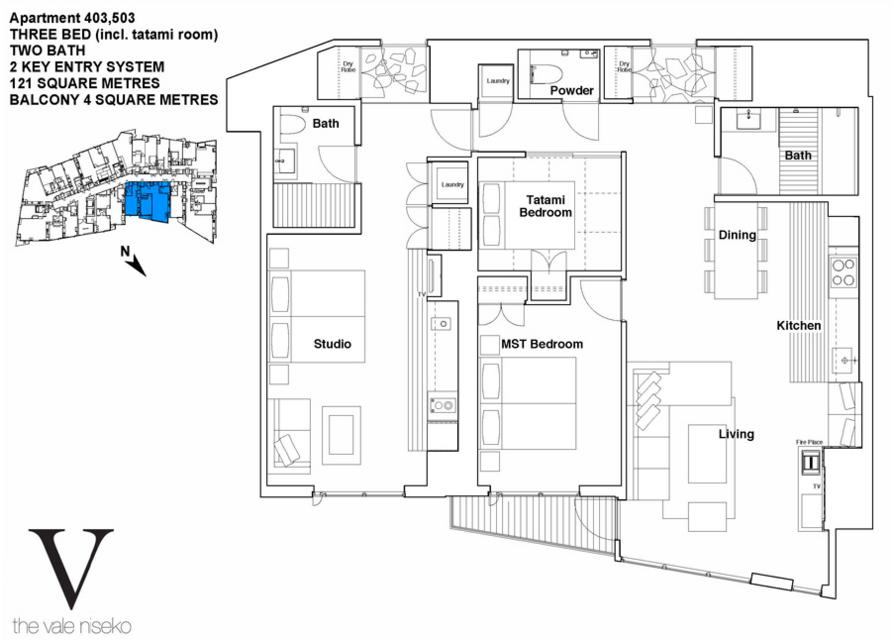 #floorplans The Vale 3 Bedroom Resort Deluxe inc Tatami