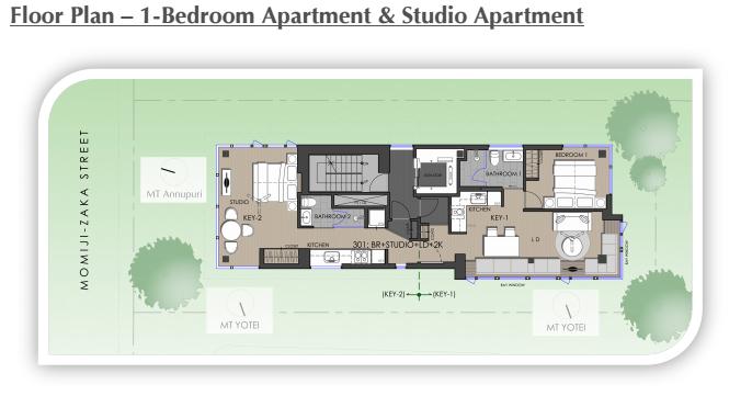 #floorplans 1Bedroom Apartment and Studio Apartment