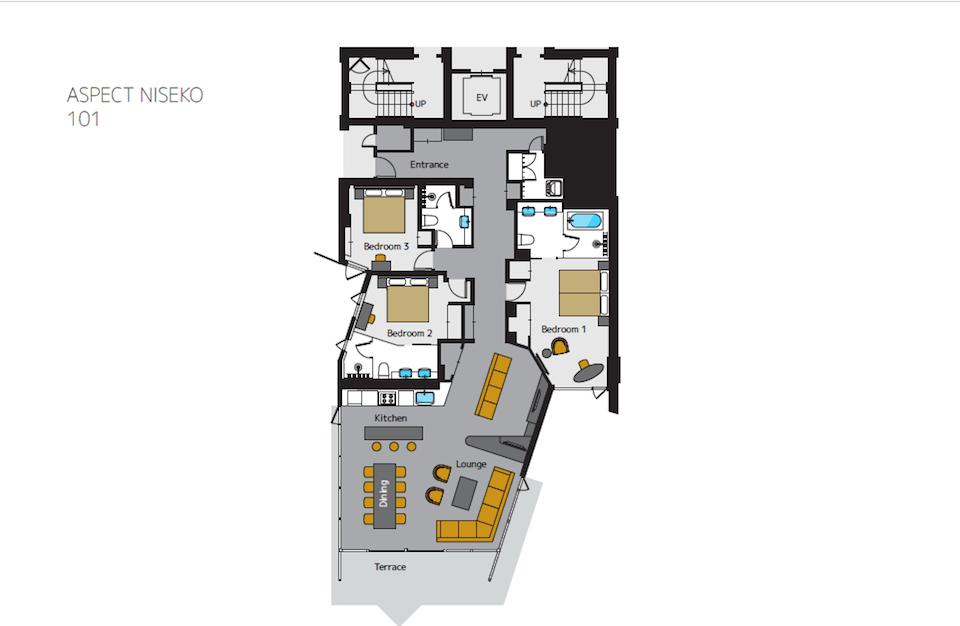 #floorplans 3 Bedroom 101