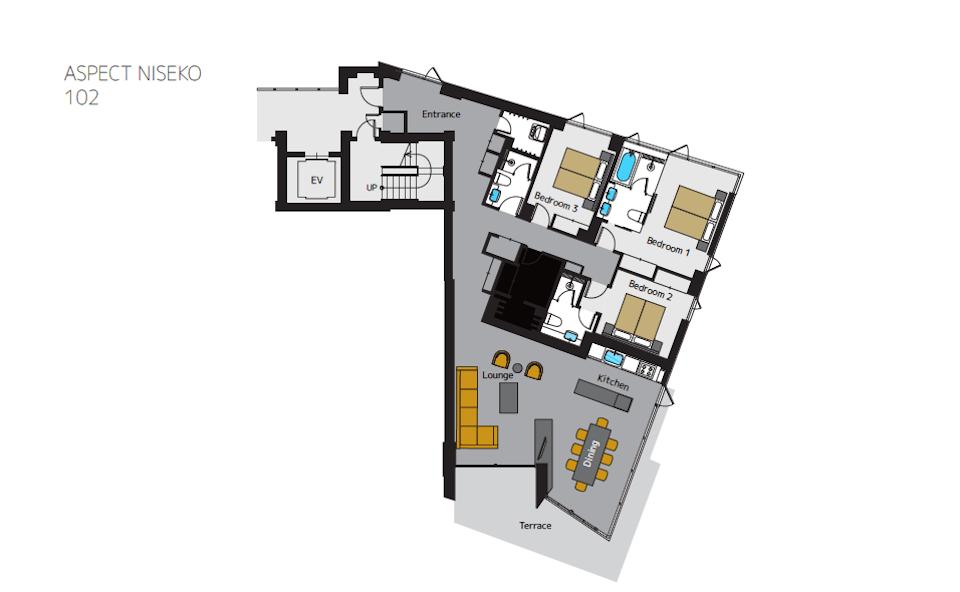 #floorplans 3 Bedroom 102