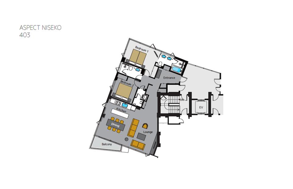 #floorplans 2 Bedroom 403