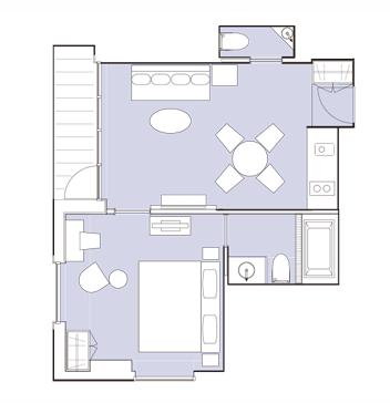 #floorplans 1 Bedroom Suite