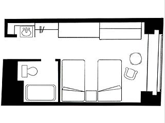 #floorplans Twin Room