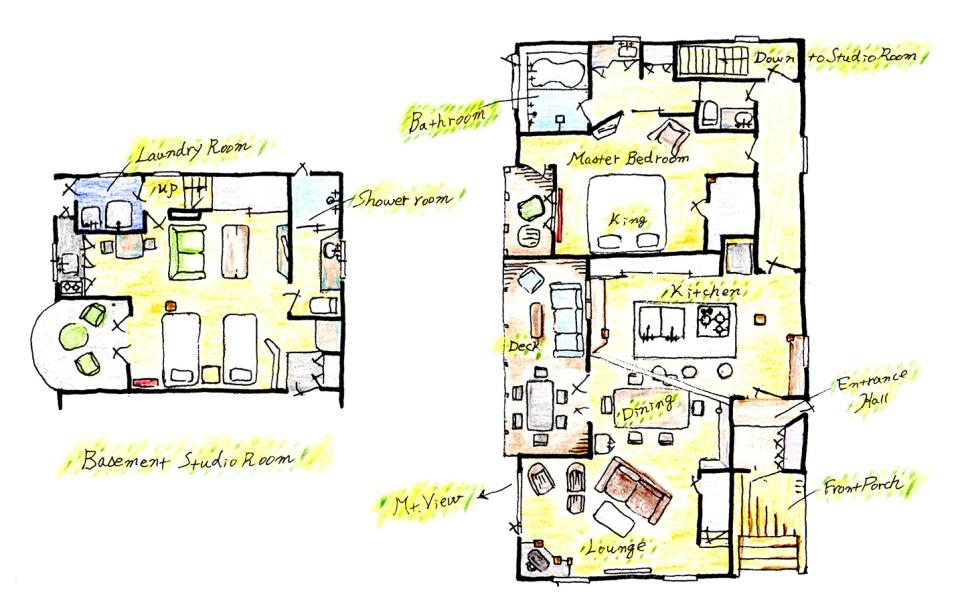 #floorplans 2 Bedroom Chalet